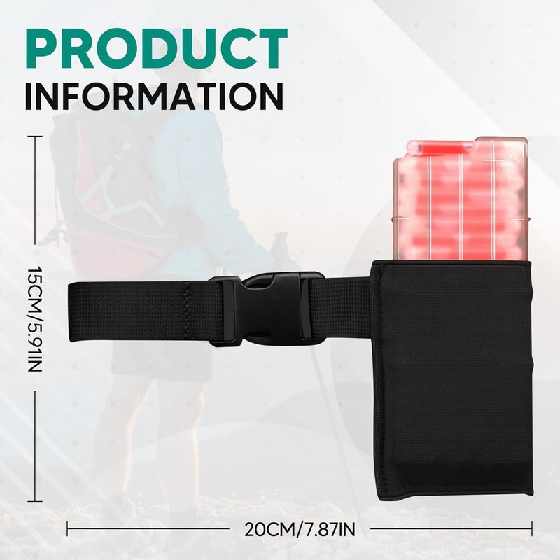 Aymzbd Marking Light,Glow Sticks,Pouch Hanger Emergency,Portable Label,Easy to Use Marker,with Fixed Sleeve,Dispenser, Black, 20cmx2cmx15cm - Image 2